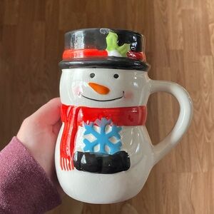 Snowman Christmas large mug